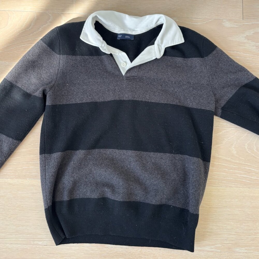 Gap Striped Collared Sweater - Size XS